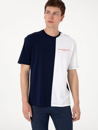 تی شرت مردانه سرمه ای یو اس پولو