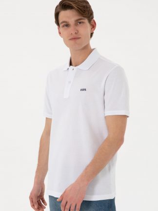 پولوشرت مردانه سفید یو اس پولو