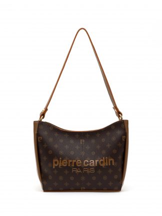 کیف دوشی زنانه قهوه ای پیرکاردین