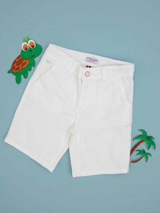 شلوارک پسرانه سفید یو اس پولو