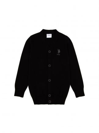 ژاکت پسرانه مشکی یو اس پولو