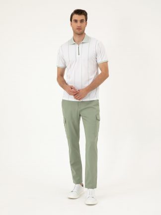 شلوار کتان مردانه سبز پیرکاردین