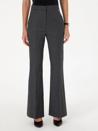 شلوار پارچه ای زنانه خاکستری تیره پیرکاردین