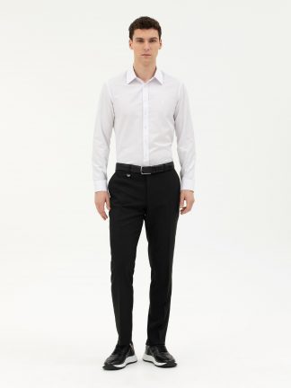 شلوار پارچه ای مردانه مشکی پیرکاردین