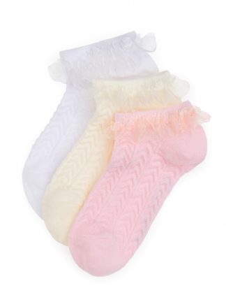 جوراب دخترانه صورتی یو اس پولو