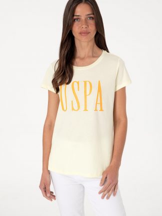 تیشرت زنانه لیمویی یو اس پولو