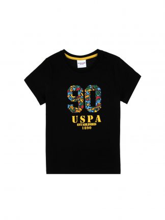 تی شرت پسرانه مشکی یو اس پولو