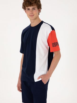 تی شرت مردانه سرمه ای یو اس پولو