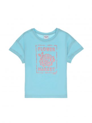 تی شرت دخترانه آبی فیروزه ای یو اس پولو