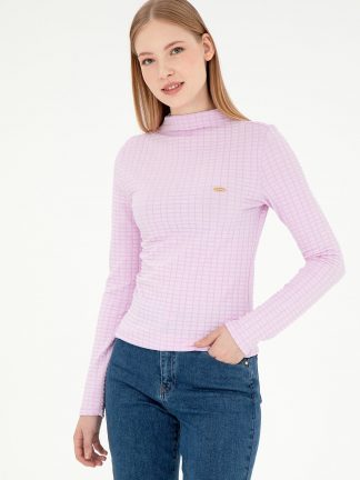 سویشرت زنانه صورتی یو اس پولو