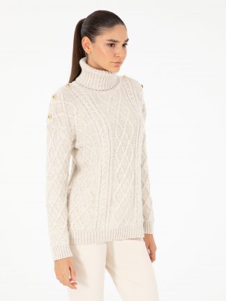 پلیور زنانه بژ پیرکاردین