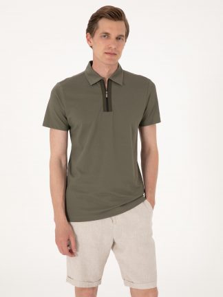 پولوشرت مردانه خاکی روشن پیرکاردین