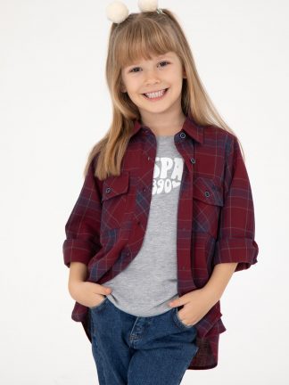 شومیز دخترانه قرمز یو اس پولو