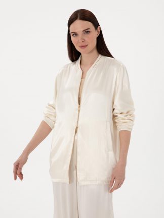 بلوز زنانه بژ پیرکاردین