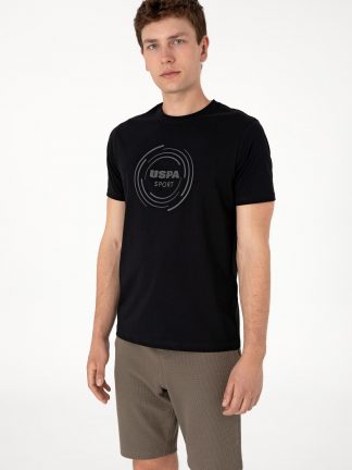 تی شرت مردانه مشکی یو اس پولو