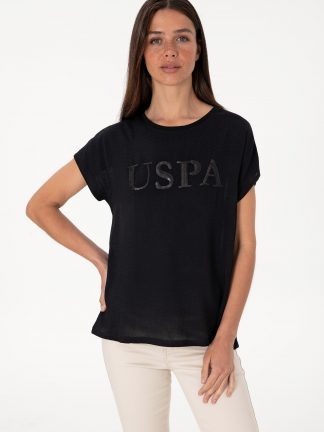 تیشرت زنانه مشکی یو اس پولو