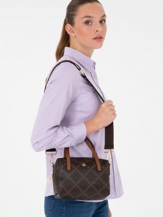 کیف زنانه قهوه ای یو اس پولو