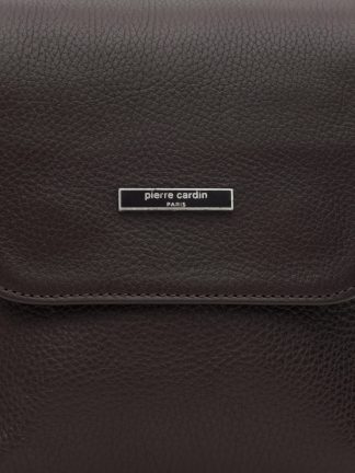 کیف مسنجر مردانه قهوه ای پیرکاردین