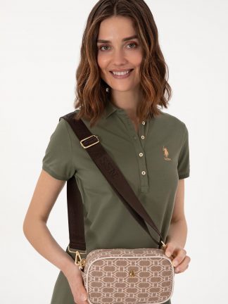 کیف دوشی زنانه بژ یو اس پولو