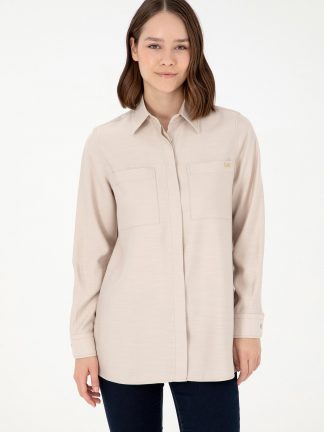 شومیز زنانه طوسی یو اس پولو