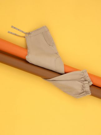 شلوار کتان دخترانه بژ یو اس پولو