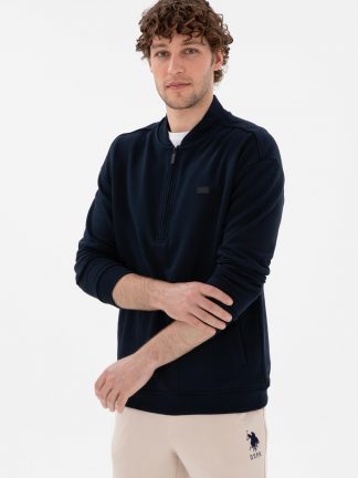 سویشرت مردانه سرمه ای یو اس پولو