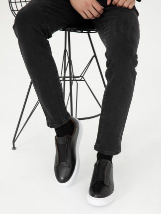 کفش روزمره مردانه مشکی پیرکاردین