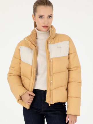 کاپشن زنانه شتری یو اس پولو