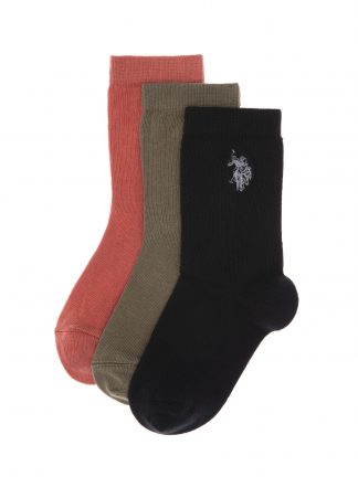 جوراب پسرانه مشکی یو اس پولو