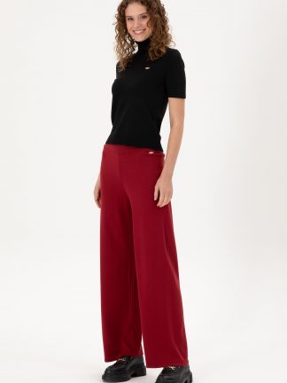 شلوار زنانه آلبالویی یو اس پولو