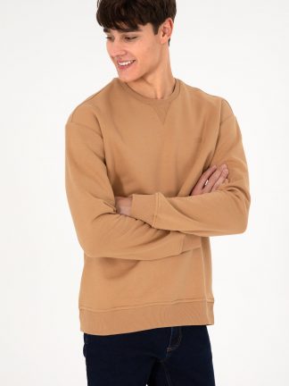 سویشرت مردانه شتری یو اس پولو