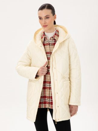 کاپشن زنانه بژ پیرکاردین