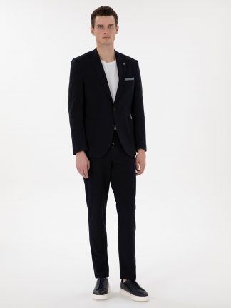 کت و شلوار مردانه سرمه ای پیرکاردین