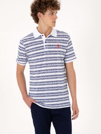 پولوشرت مردانه آبی لاجوردی روشن یو اس پولو