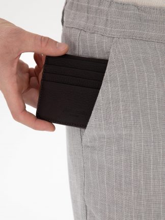 کیف پول و کارت مردانه قهوه ای پیرکاردین