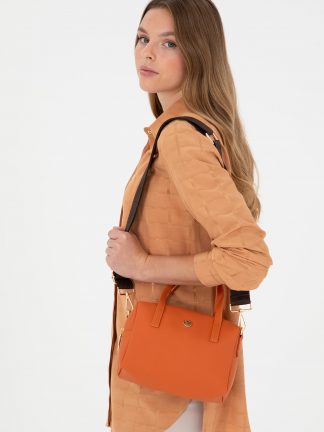 کیف زنانه نارنجی یو اس پولو