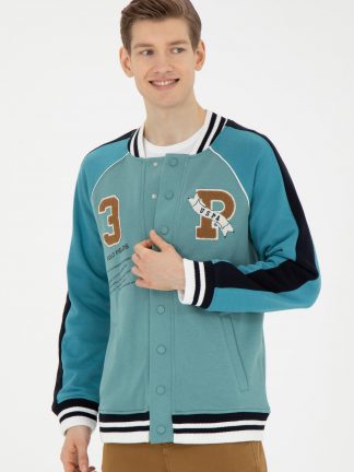 سویشرت مردانه نعنایی یو اس پولو