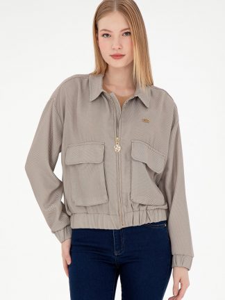 شومیز زنانه شتری یو اس پولو