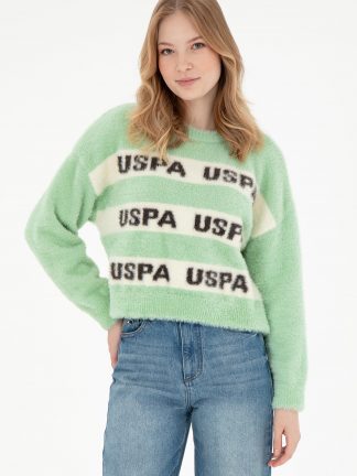 پلیور زنانه نعنایی یو اس پولو