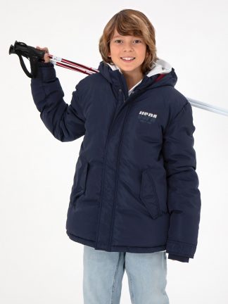 کاپشن پسرانه سرمه ای یو اس پولو