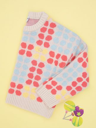 پلیور دخترانه گل انار یو اس پولو