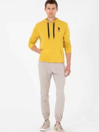 شلوار کتان مردانه طوسی یو اس پولو