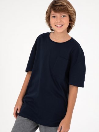 تی شرت پسرانه سرمه ای یو اس پولو