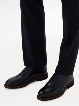 کفش روزمره مردانه سرمه ای پیرکاردین