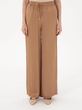 شلوار پارچه ای زنانه قهوه ای پیرکاردین