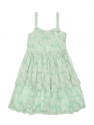 پیراهن دخترانه آبی فیروزه ای یو اس پولو