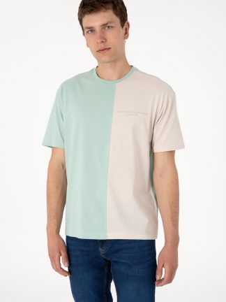 تی شرت مردانه آبی فیروزه ای یو اس پولو