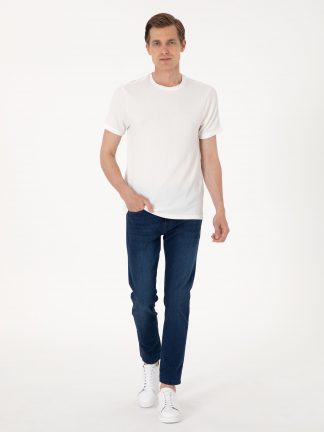 شلوار جین جذب مردانه آبی پیرکاردین