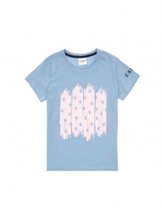 تی شرت پسرانه آبی یو اس پولو