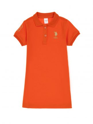 پیراهن دخترانه گل انار یو اس پولو
